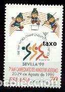 Francobolli: Espa&ntilde;a. 3627 Campeonato Mundial de Atletismo: Sevilla'99. 1999. ﻿ Sellos nuevos y numeraci&oacute;n Edifil