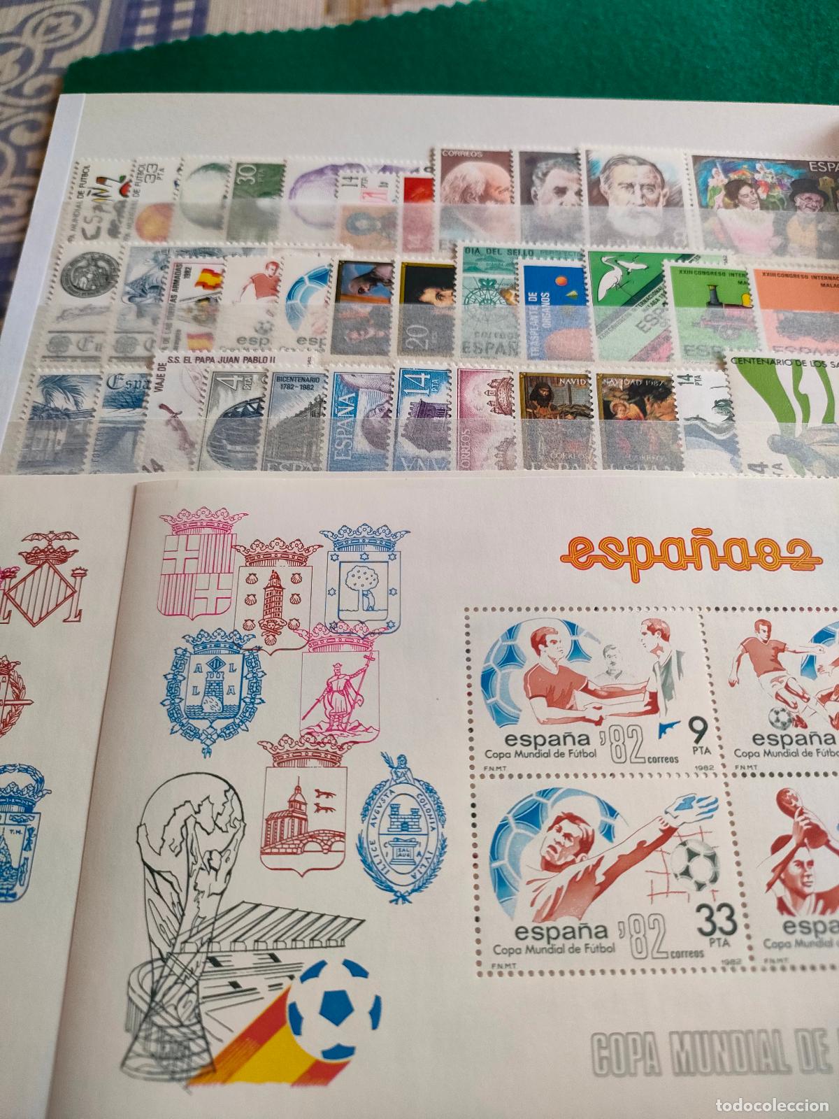 Timbres: A&Ntilde;O 1982 COMPLETO EN NUEVO SIN CHARNELA