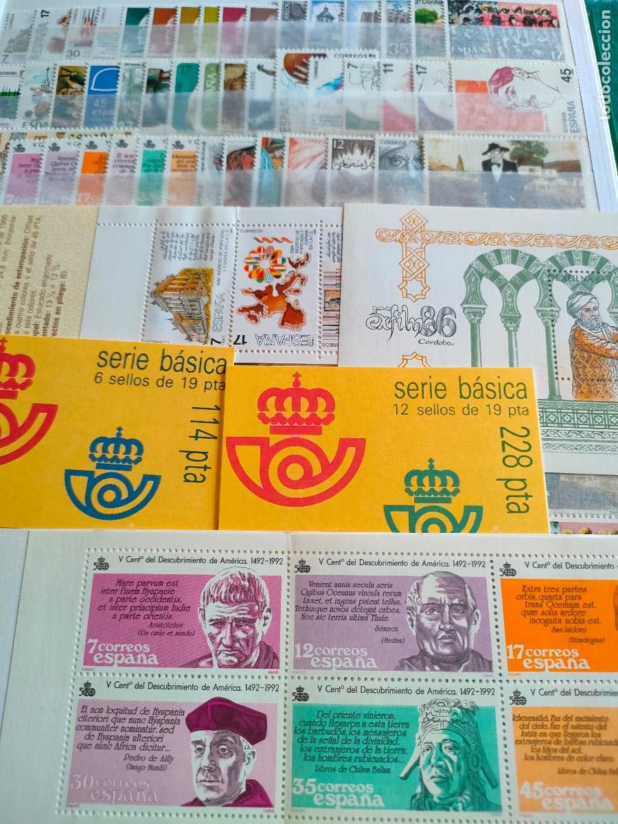 Timbres: A&Ntilde;O 1986 COMPLETO EN NUEVO SIN CHARNELA