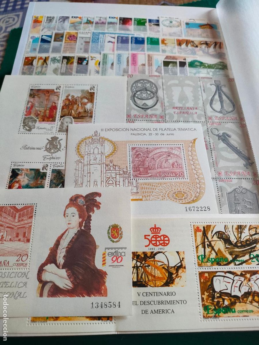 Timbres: A&Ntilde;O 1990 COMPLETO EN NUEVO SIN CHARNELA