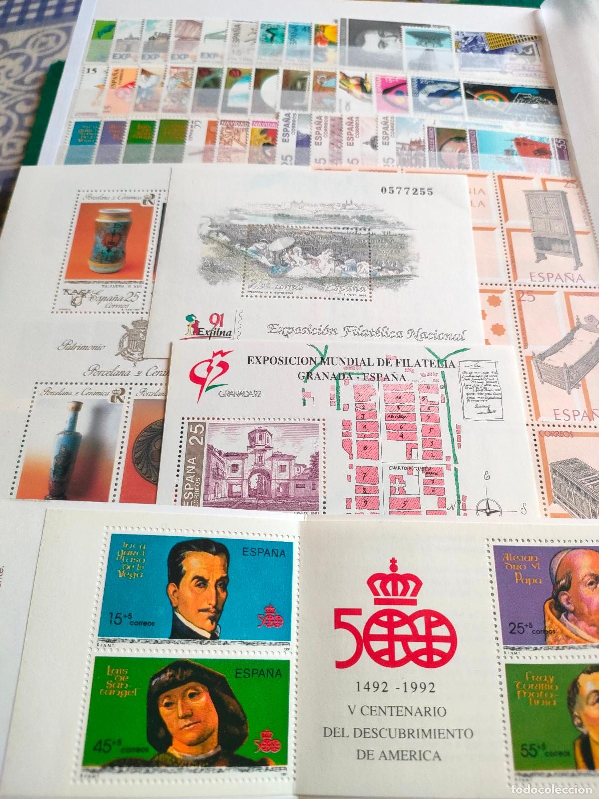 Timbres: A&Ntilde;O 1991 COMPLETO EN NUEVO SIN CHARNELA