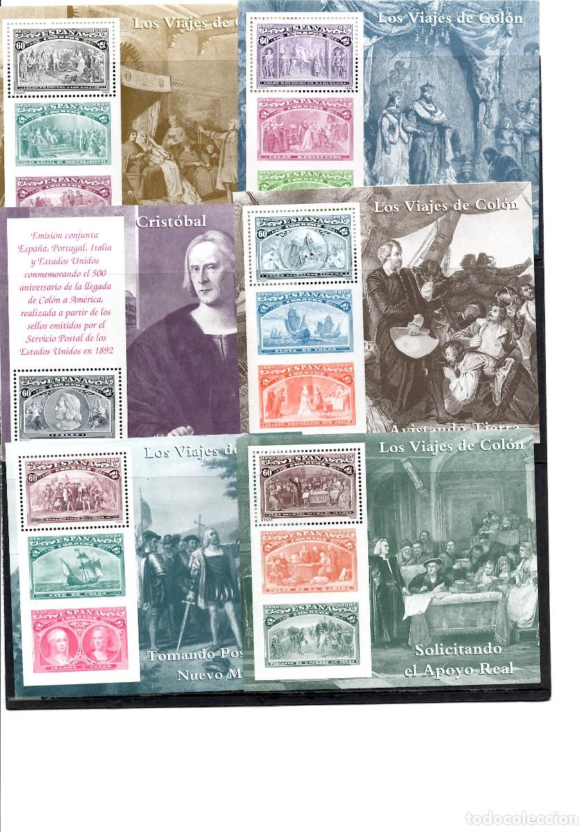 Sellos: 1992 6 HB descubrimiento de America Edifil,3204-08
