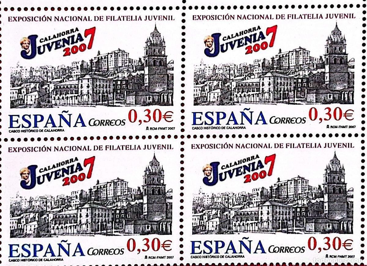 Sellos: Espa&ntilde;a. 4329 Exposici&oacute;n Filatelia Juvenil Juvenia 2007, en bloque de cuatro. 2007. Sellos nuevos y