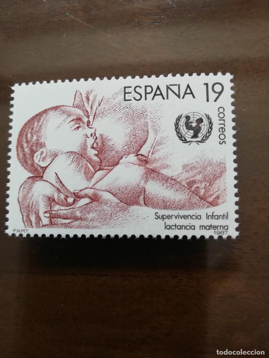 Sellos: ESPA&Ntilde;A A&Ntilde;O 1987.- SUPERVIVENCIA INFANTIL.- YT 2501