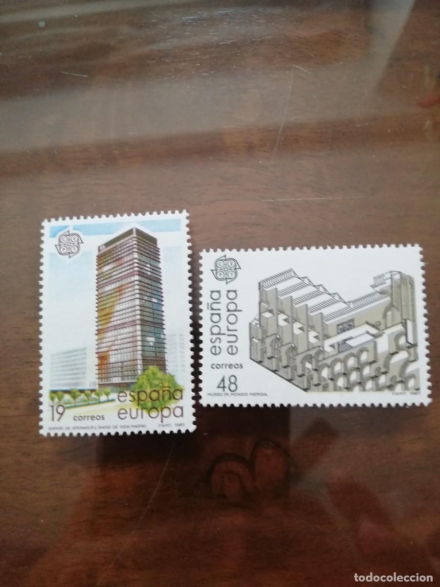 Sellos: ESPA&Ntilde;A A&Ntilde;O 1987.- EUROPA (ARTES MODERNAS, ARQUITECTURA).- YT 2517/18