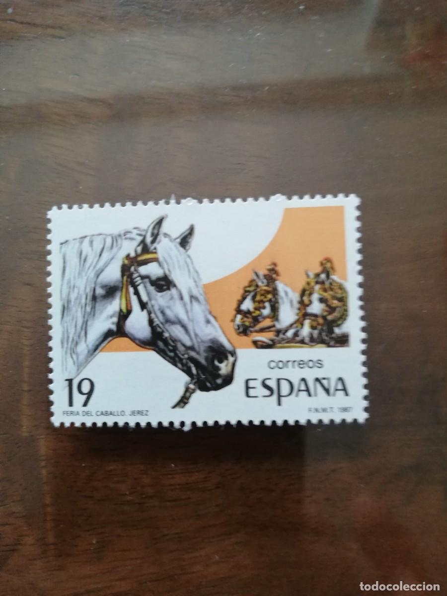 Sellos: ESPA&Ntilde;A A&Ntilde;O 1987.- FERIA DEL CABALLO DE JEREZ DE LA FRONTERA.- YT 2516