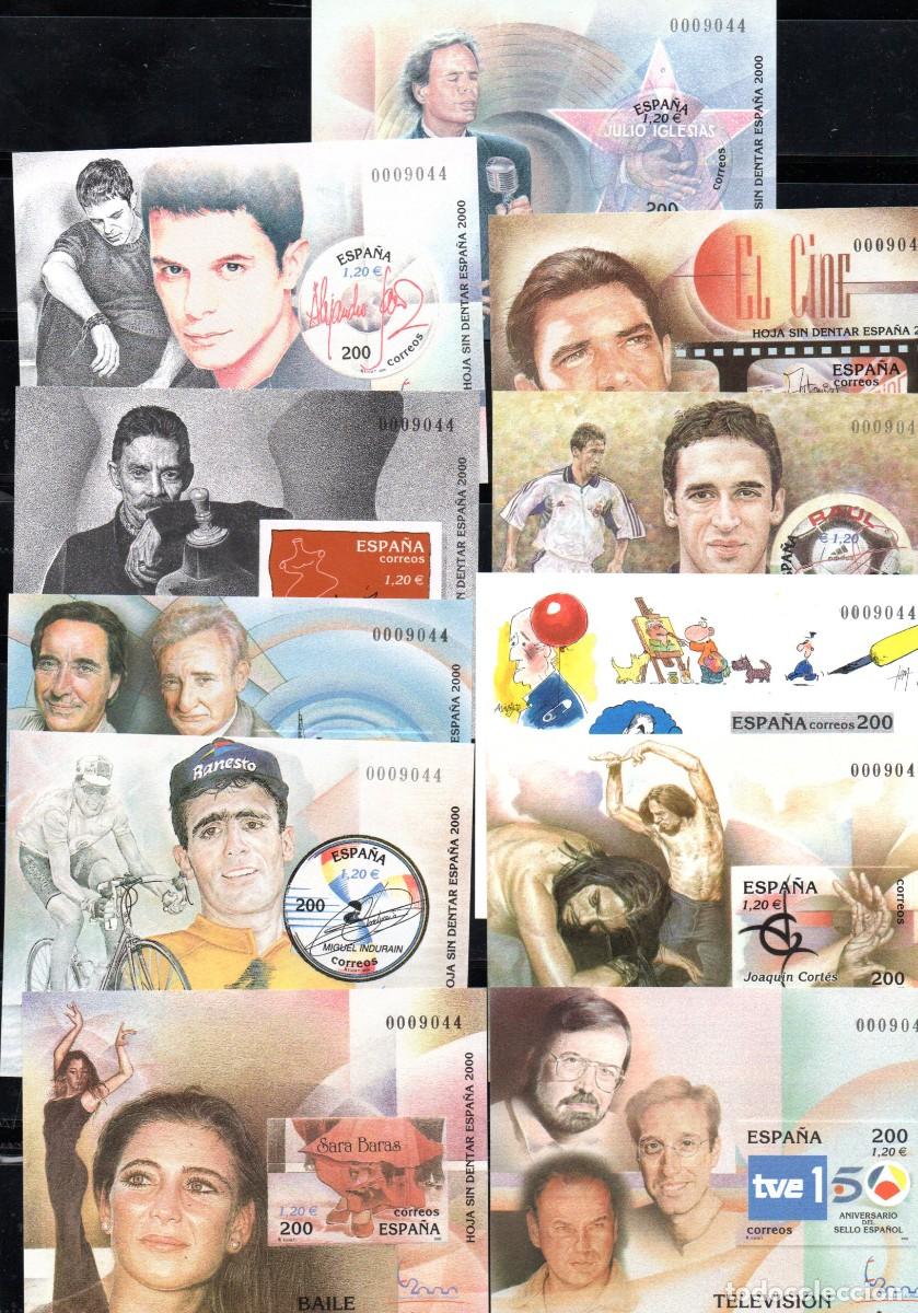 Sellos: PRUEBAS DE LUJO EDIFIL 3756 / 3766 - EXPOSICION MUNDIAL FILATELIA A&Ntilde;O 2000