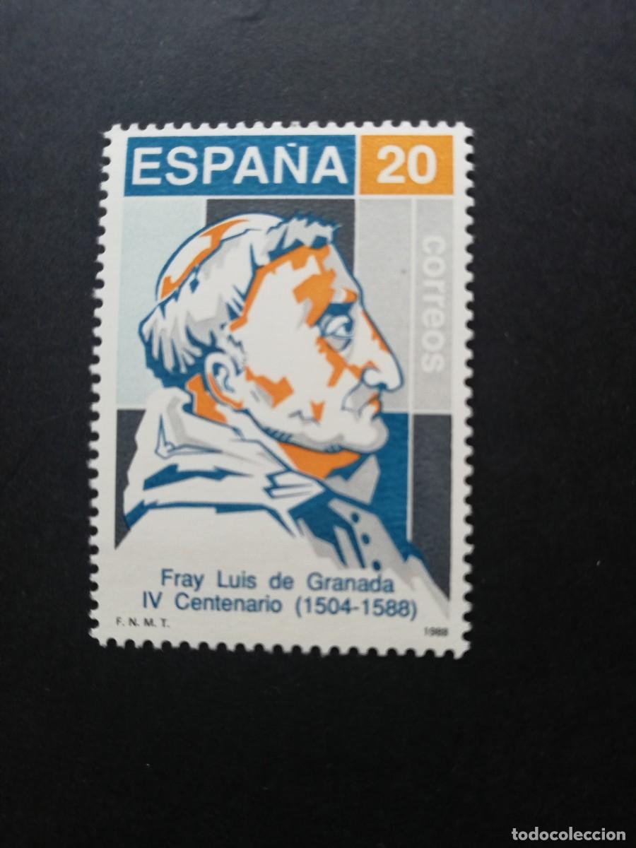 Sellos: ESPA&Ntilde;A 1988.- IV CENTENARO DEL FALLECIMIENTO DE FRAY LUIS DE GRANADA.- YT 2600