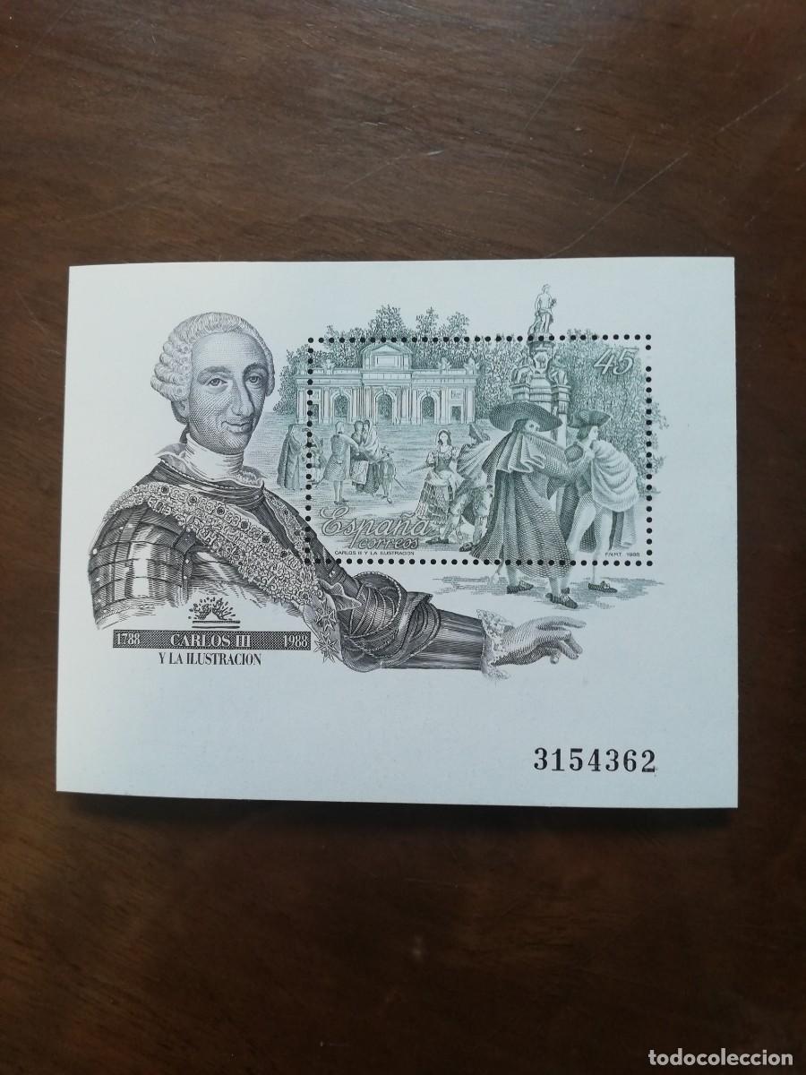 Sellos: ESPA&Ntilde;A 1988.- CARLOS III Y LA ILUSTRACION.- YT BF 39