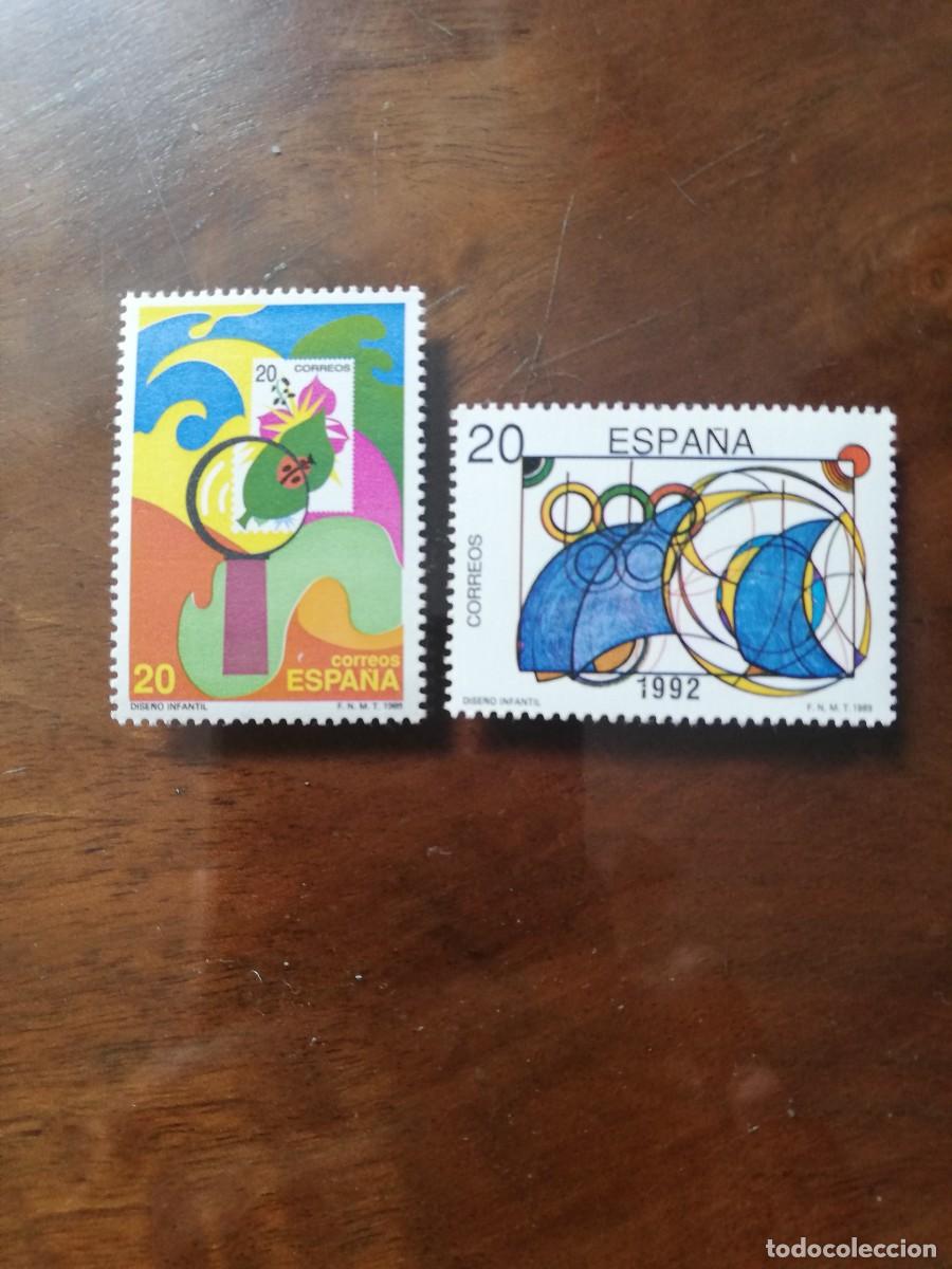 Sellos: ESPA&Ntilde;A 1989.- DISE&Ntilde;O INFANTIL.- YT 2602/3