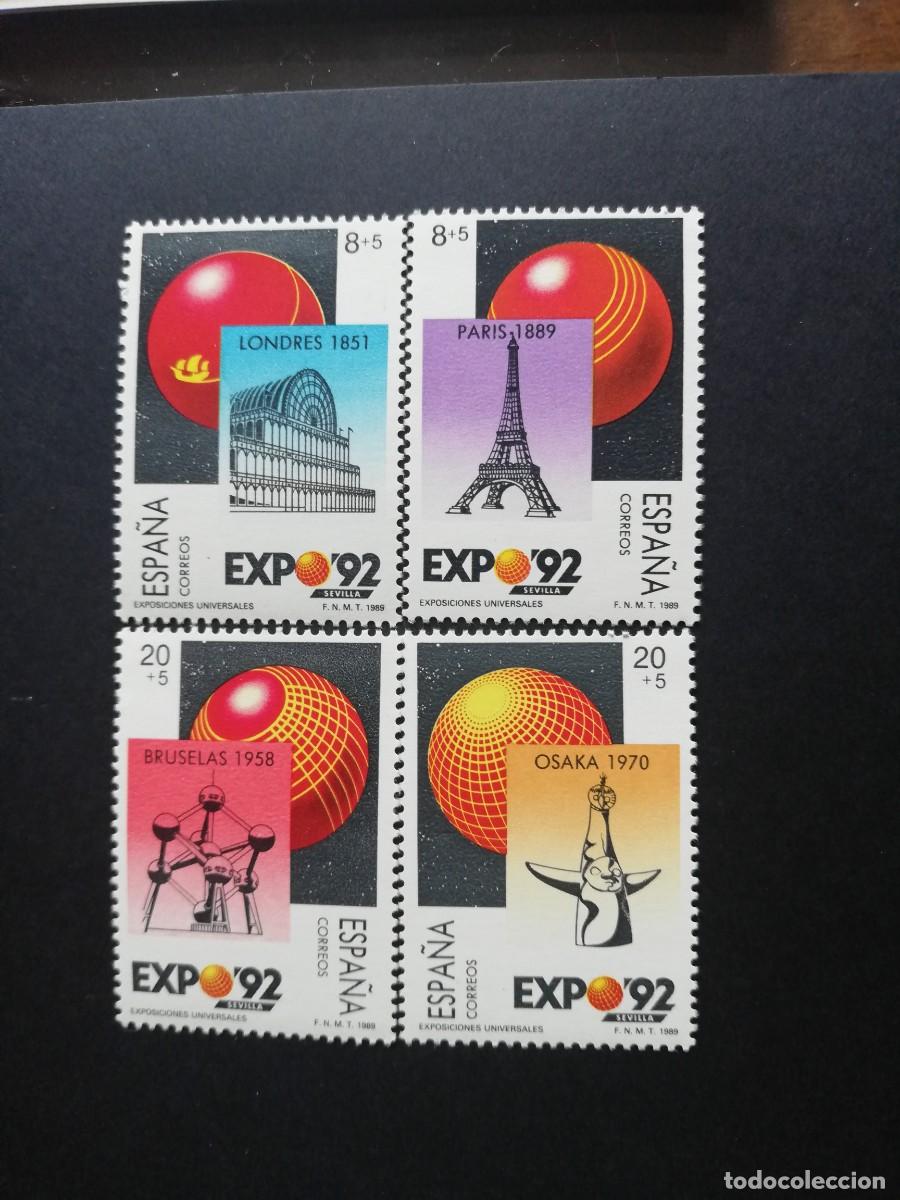 Sellos: ESPA&Ntilde;A 1989.- EXPO 92 (IV SERIE) YT 2606/9