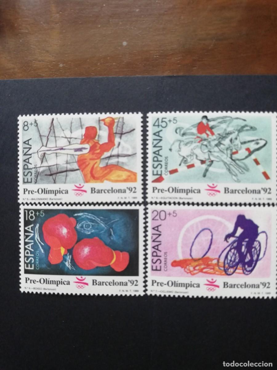 Sellos: ESPA&Ntilde;A 1989.- JUEGOS OLIMPICOS BARCELONA 92.- II SERIE PREOLIMPICA