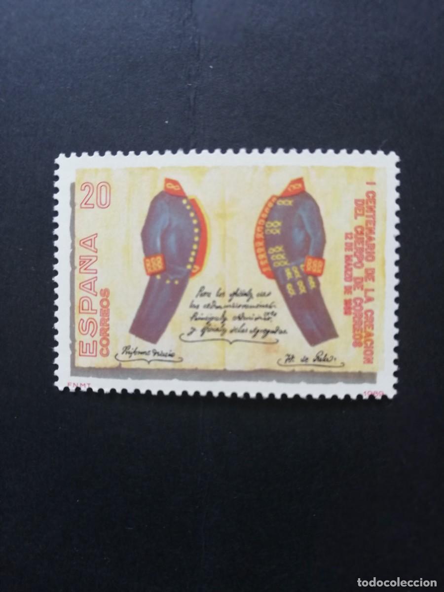 Sellos: ESPA&Ntilde;A 1989.- CENTENARIO DE LA CREACION DEL CUERPO DE CORREOS.-YT 2614