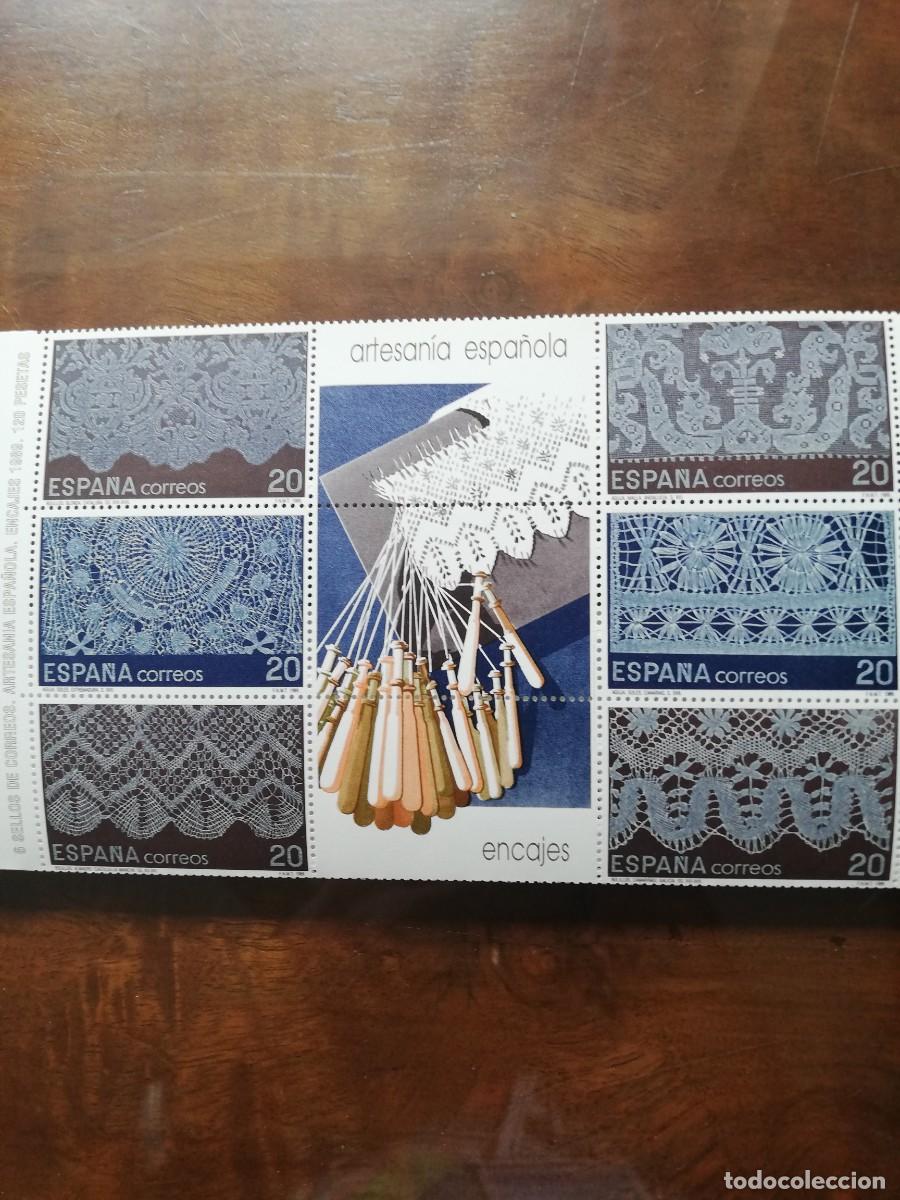 Sellos: ESPA&Ntilde;A 1989.- ARTESANIA (ENCAJE) YT 2629/34