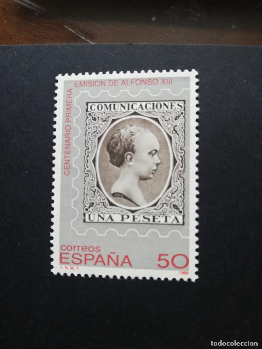 Sellos: ESPA&Ntilde;A 1989.- CENTENARIO DE LA PRIMERA EMISI&Oacute;N DE ALFONSO XIII.-YT 2639