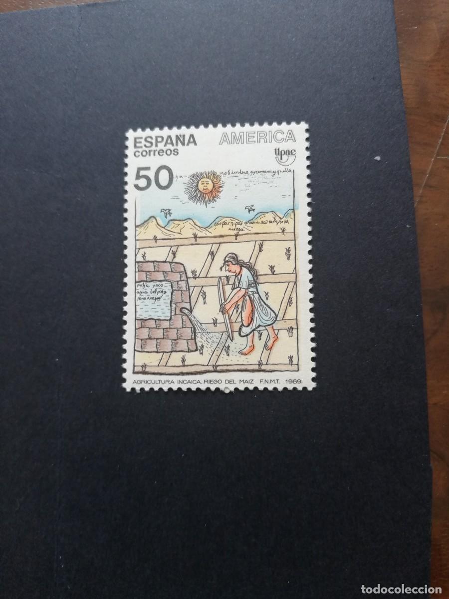 Sellos: ESPA&Ntilde;A 1989.- AMERICA (UPAE). PUEBLOS PRECOLOMBINOS.USOS Y COSTUMBRES.- YT 2650