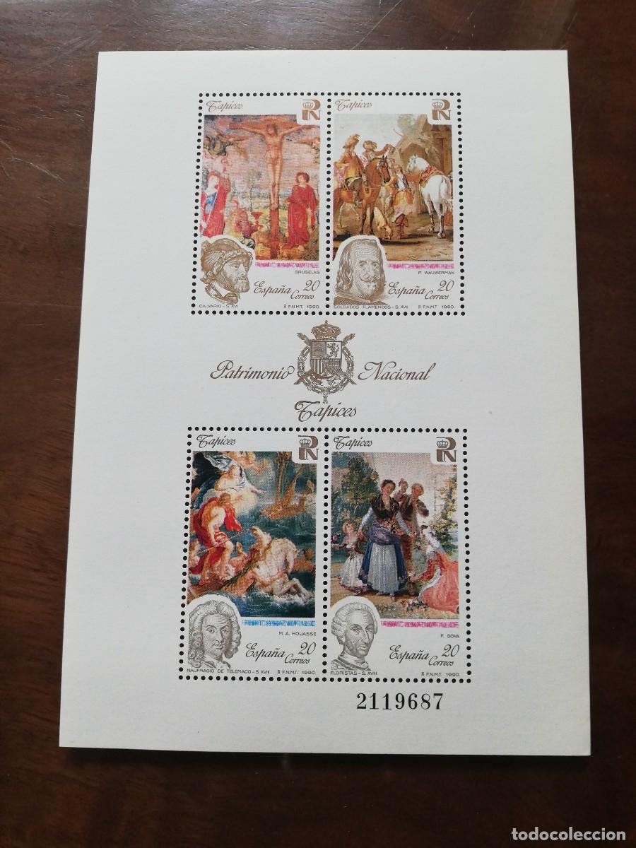 Sellos: ESPA&Ntilde;A 1990.- PATRIMONIO NACIONAL. TAPICES.- YT BF 44