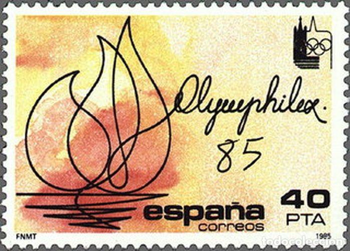 Sellos: Espa&ntilde;a 1985 Edifil 2781 Sello ** OLIMPHILEX Exposici&oacute;n Internacional de Filatelia Olimpica