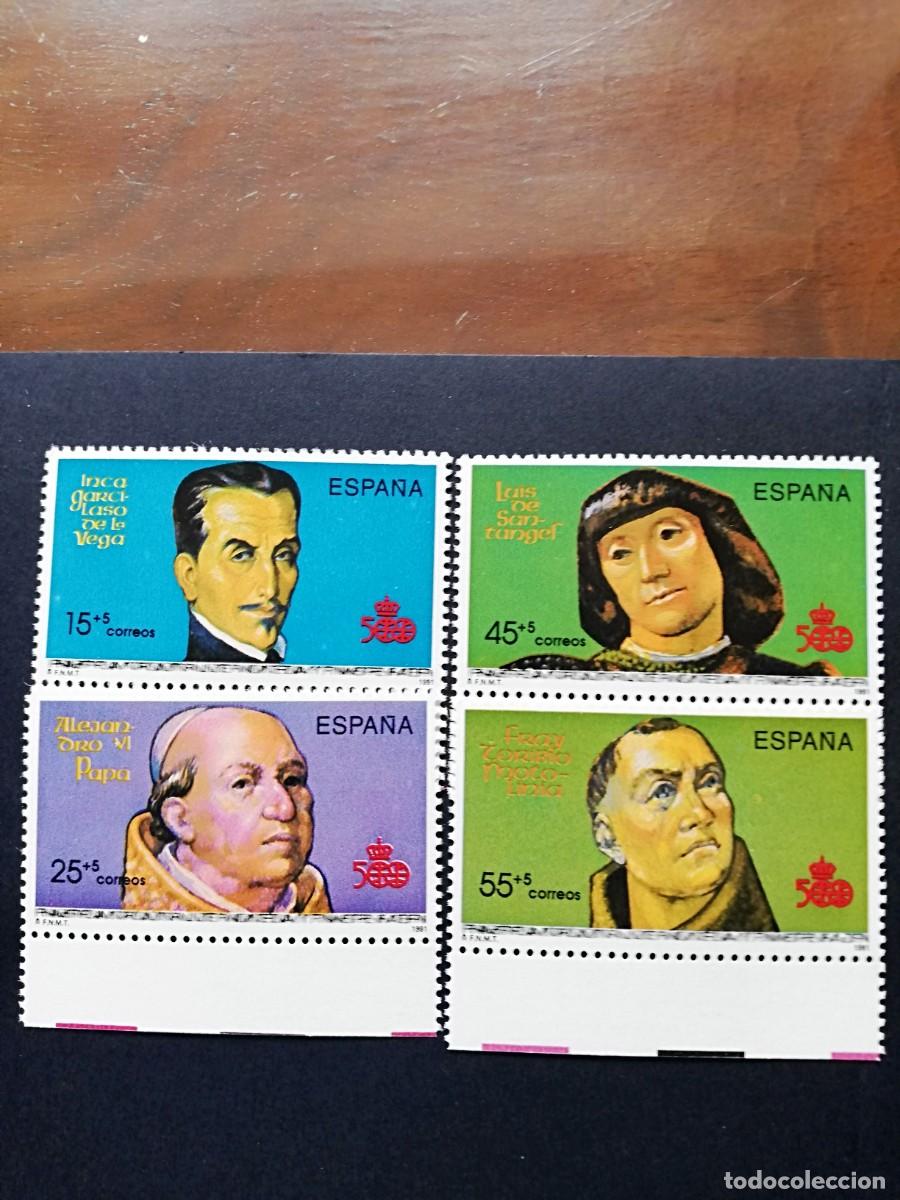 Sellos: ESPA&Ntilde;A 1991.-V CENTENARIO DEL DESCUBRIMIENTO DE AMERICA 1991 PERSONAJES YT 2746/49