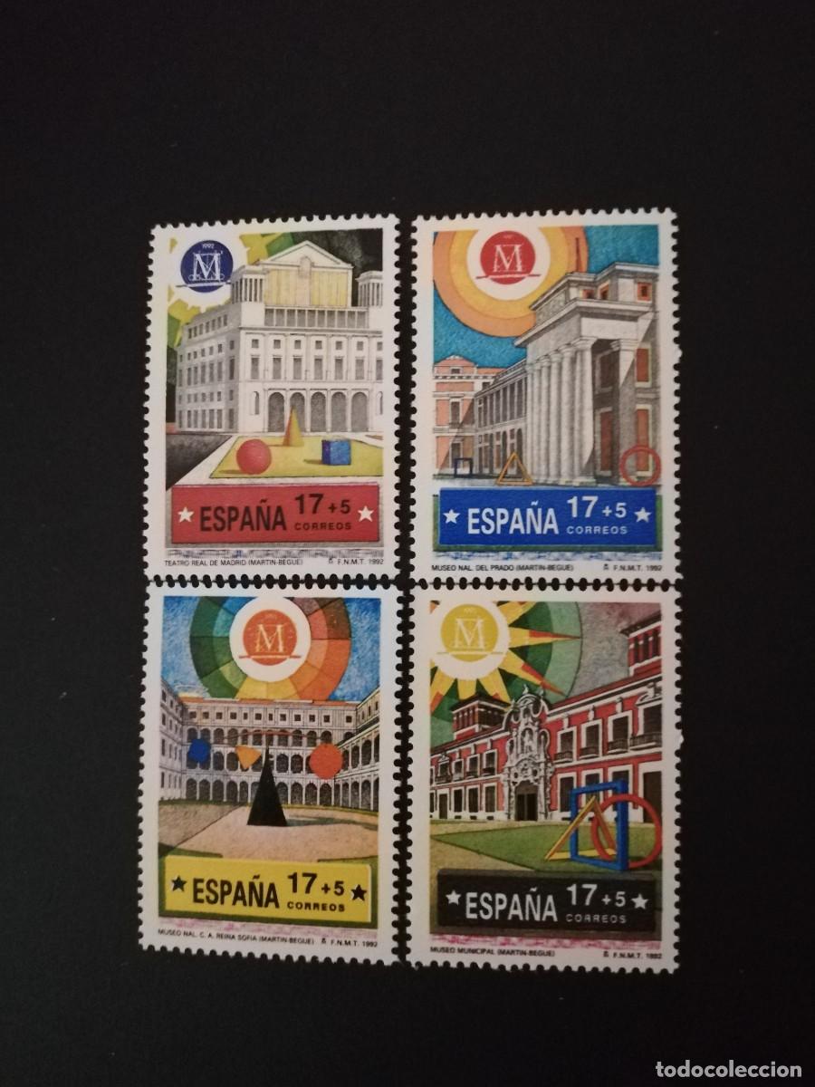 Sellos: ESPA&Ntilde;A 1992.- MADRID CAPITAL EUROPEA DE LA CULTURA.- YT 2824/27
