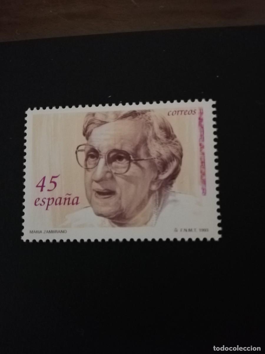 Sellos: ESPA&Ntilde;A 1993.- MUJERES FAMOSAS.- MARIA ZAMBRANO.- YT 2833