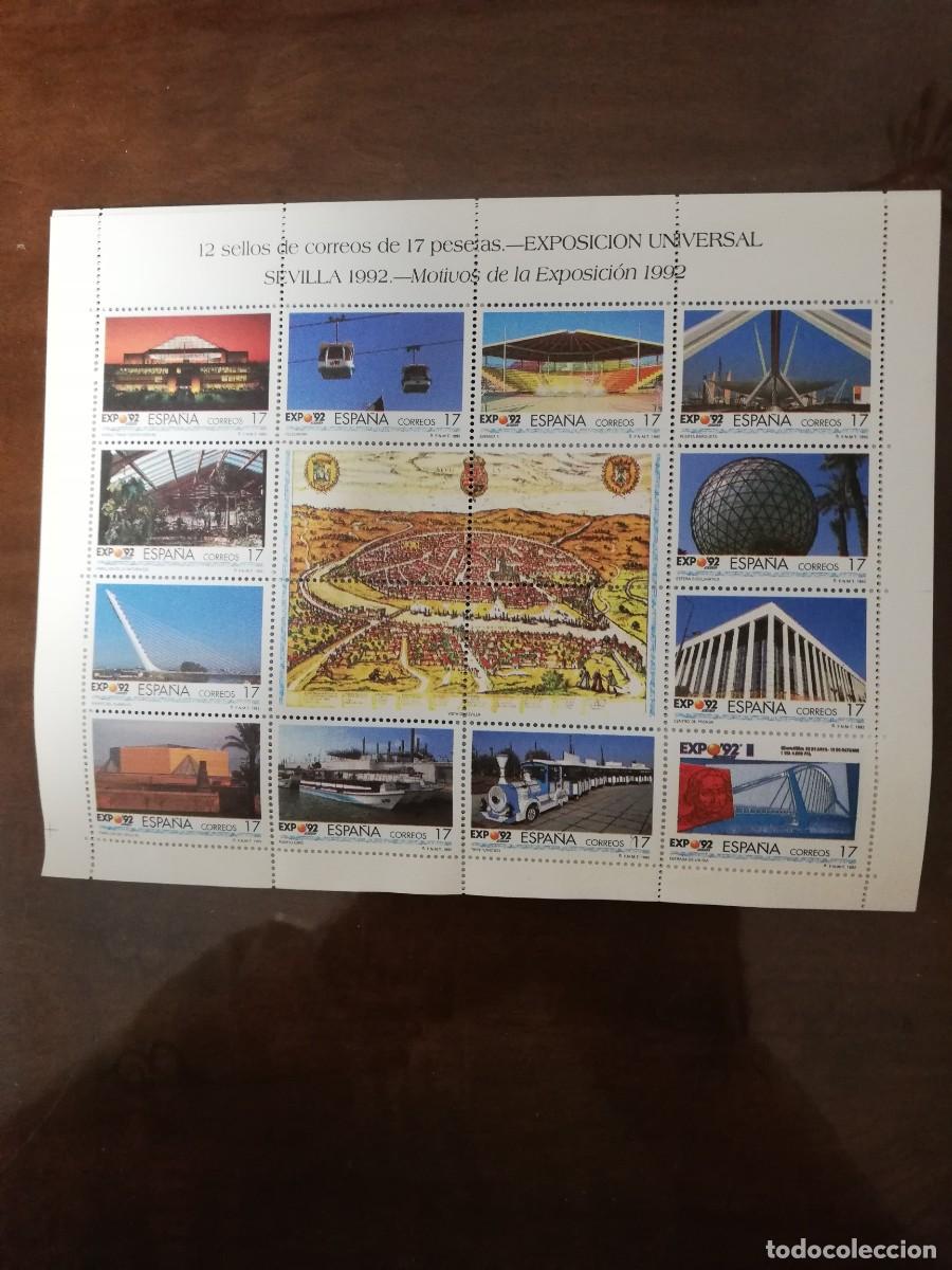 Sellos: ESPA&Ntilde;A 1992.- EXPOSICION UNIVERSAL DE SEVILLA 1992.- MOTIVOS DE LA EXPOSICION.-YT 2771/2782