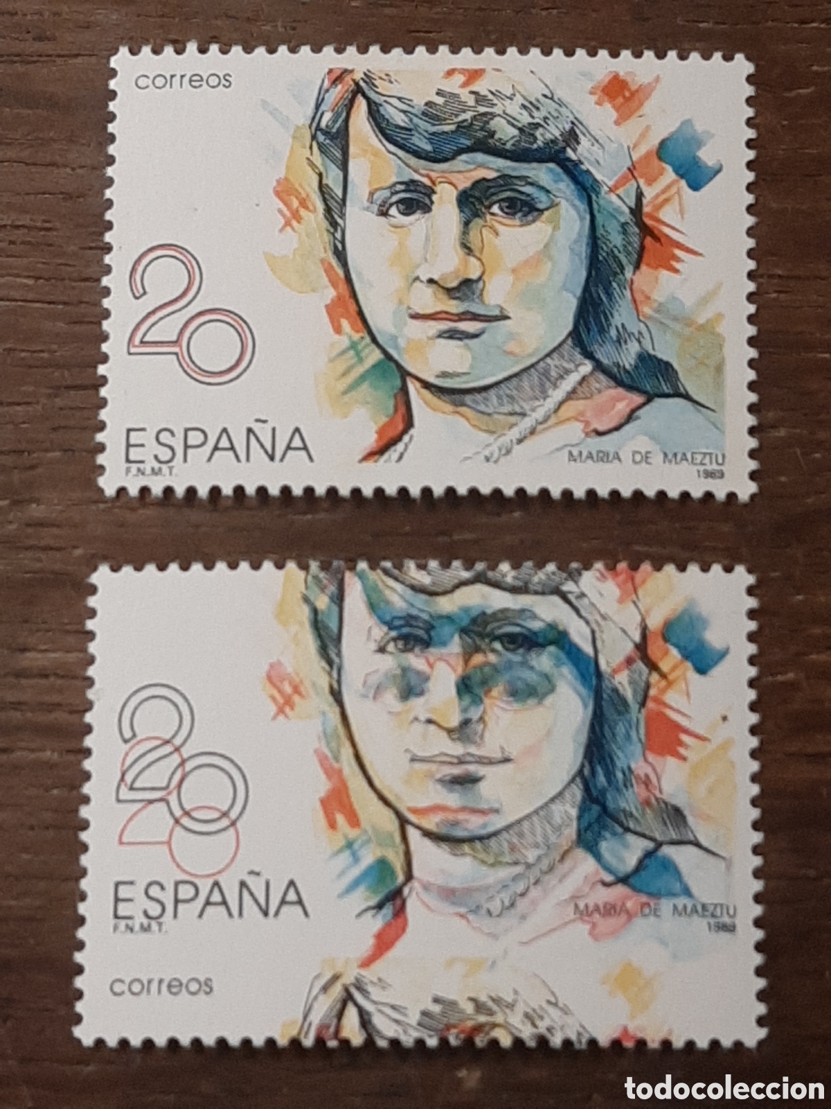 Sellos: ERROR DE IMPRESI&Oacute;N. Mujeres Famosas. Edifil 2989g. A&ntilde;o 1989.