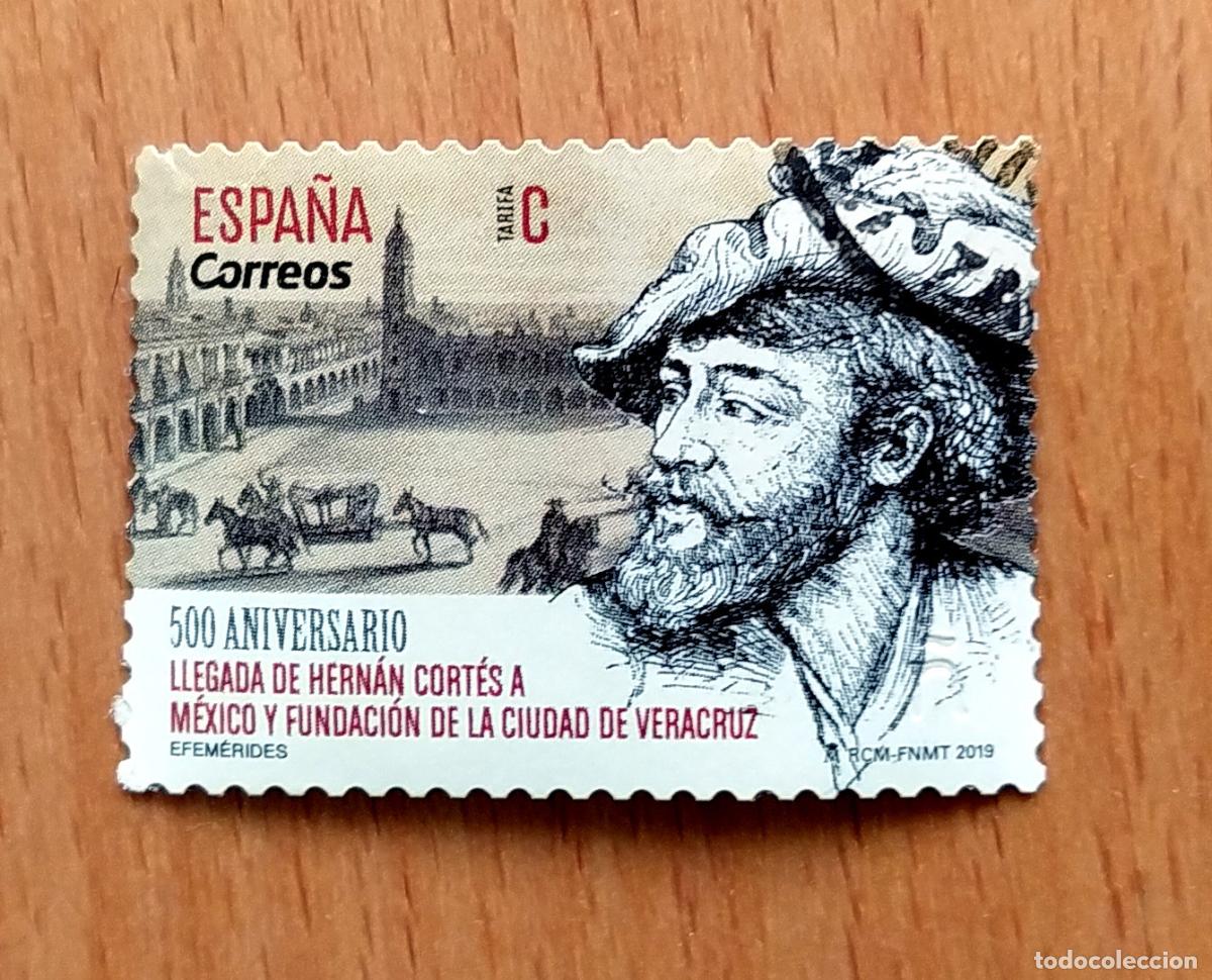 Sellos: 500 Aniversario de la llegada de Hern&aacute;n Cort&eacute;s a M&eacute;xico 2019 (5312)