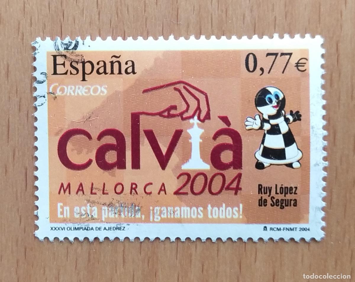 Sellos: 36 Olimpiada de Ajedrez Calvi&aacute; 2004 (4070)
