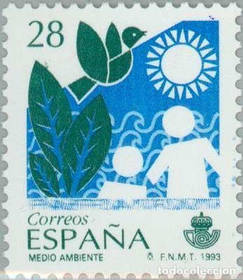 Sellos: Espa&ntilde;a 1993 Edifil 3238 Sello** Servicios P&uacute;blicos Medio Ambiente Michel 3097 Yvert 2832 Spain Stamp