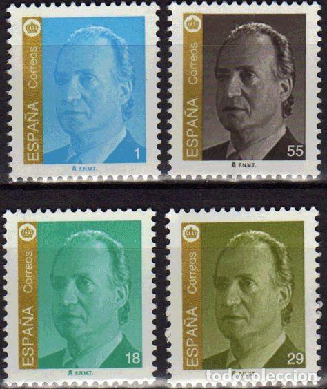 Sellos: Espa&ntilde;a 1994 Edifil 3305/8 Sellos ** Personajes Retrato Rey Juan Carlos I Efigie del Rey