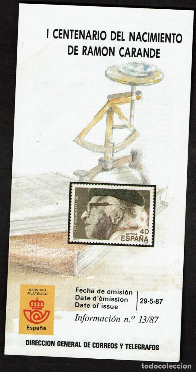 Sellos: FOLLETO EMISION SELLOS 29-5-87