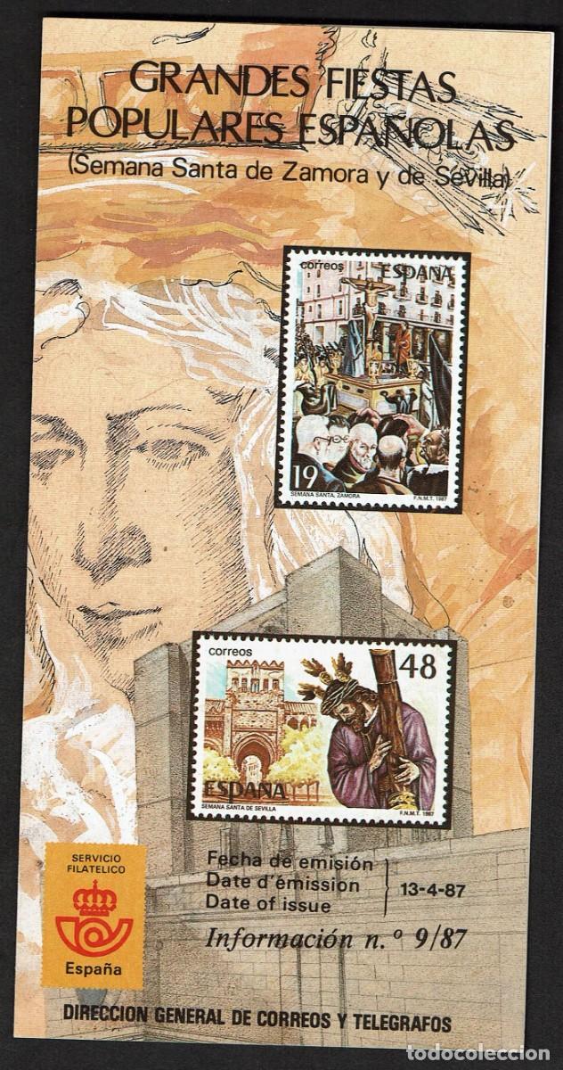 Sellos: FOLLETO EMISION SELLOS 13-4-87