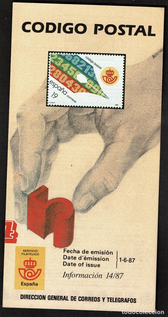 Sellos: FOLLETO EMISION SELLOS 1-6-87