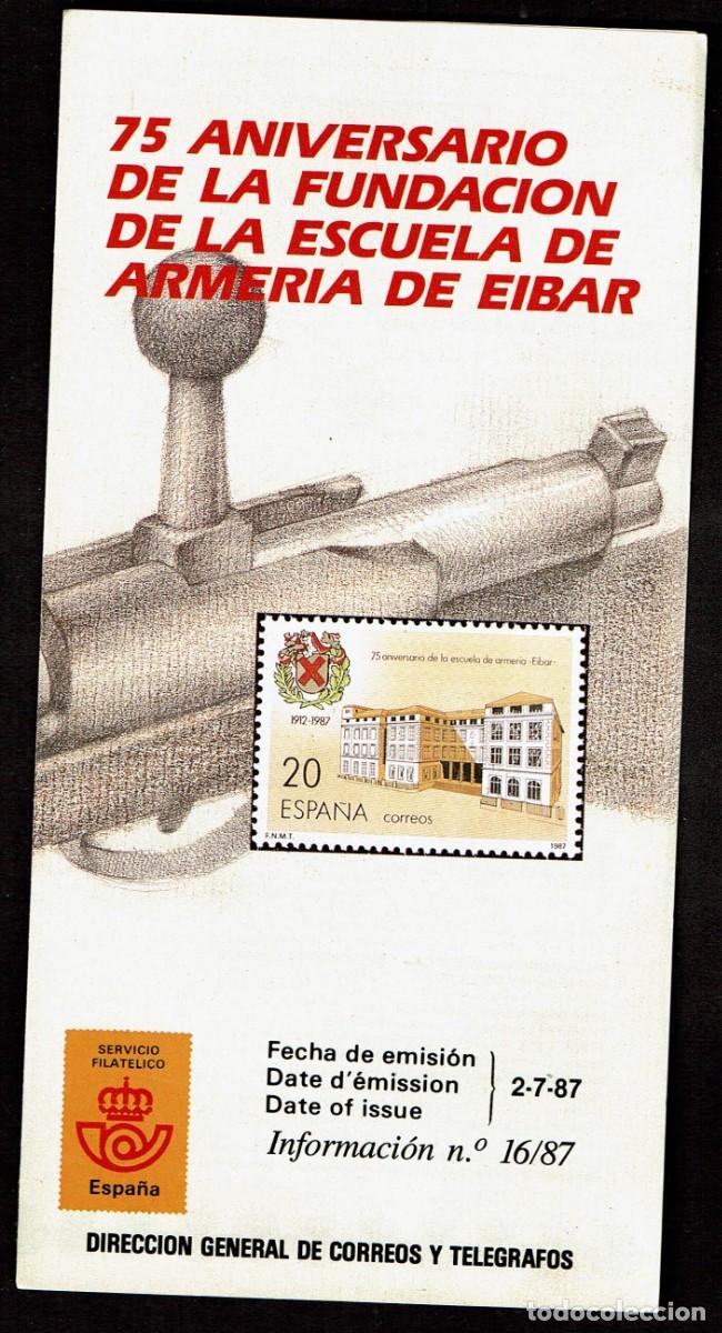 Sellos: FOLLETO EMISION SELLOS 2-7-87