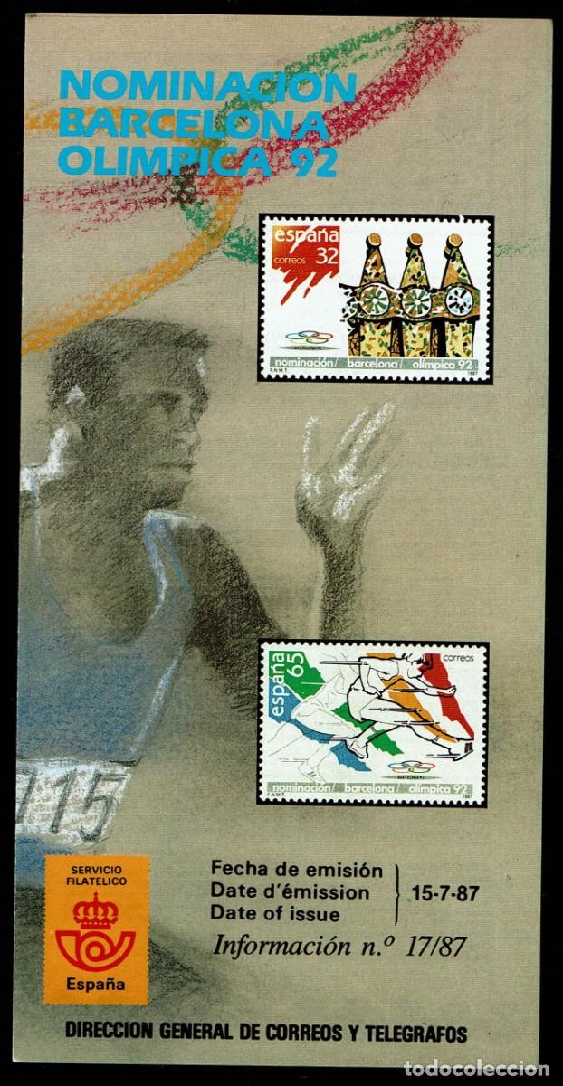 Sellos: FOLLETO EMISION SELLOS 15-7-87