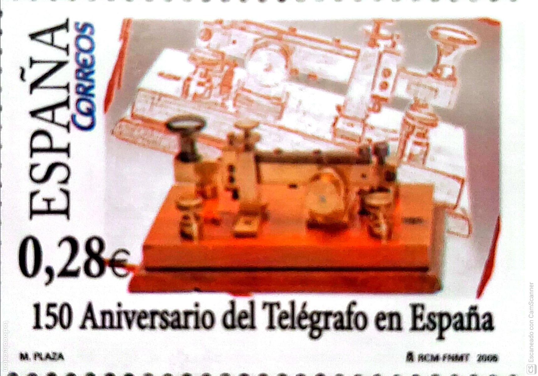Sellos: Espa&ntilde;a. 4162 Centenarios: Aniversario del tel&eacute;grafo. 2005. Oferta bajo facial.