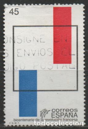 Sellos: EDIFIL 2988. BICENTENARIO DE LA REVOLUCION FRANCESA, USADO
