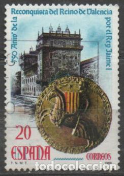 Sellos: Edifil n&ordm; 2967, 750 ANIVERSARIO DE LA RECONQUISTA DE VALENCIA POR JAIME I, USADO
