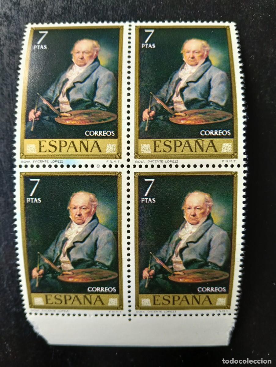 Sellos: Espa&ntilde;a 1973 - Edifil 2151 - Vicente L&oacute;pez Porta&ntilde;a. Goya - Bloque de 4