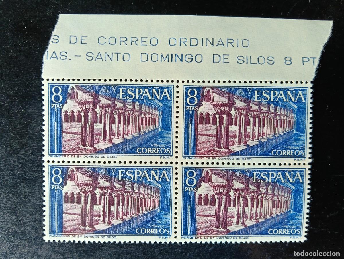 Sellos: Espa&ntilde;a 1973 - Edifil 2160 - Monasterio Santo Domingo de Silos. Claustro - Bloque de 4