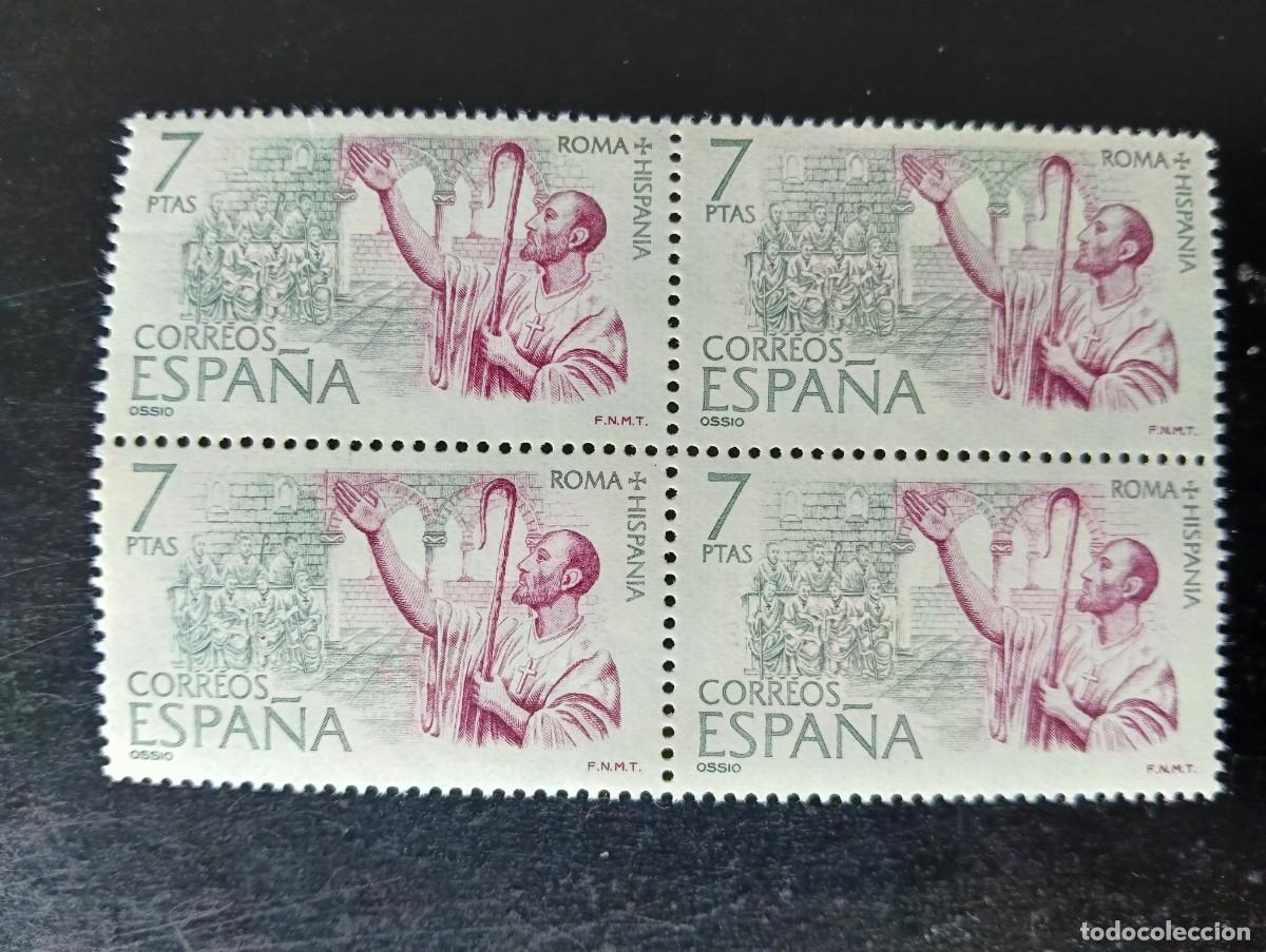 Sellos: Espa&ntilde;a 1974 - Edifil 2189 - Roma-Hispania. Ossio - Bloque de 4