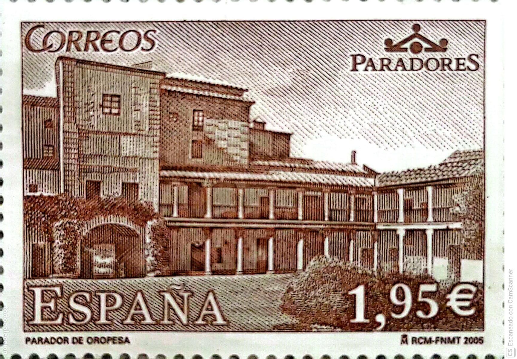 Sellos: Espa&ntilde;a. 4168 Paradores de Turismo: Oropesa (Toledo). 2005. Oferta bajo facial.