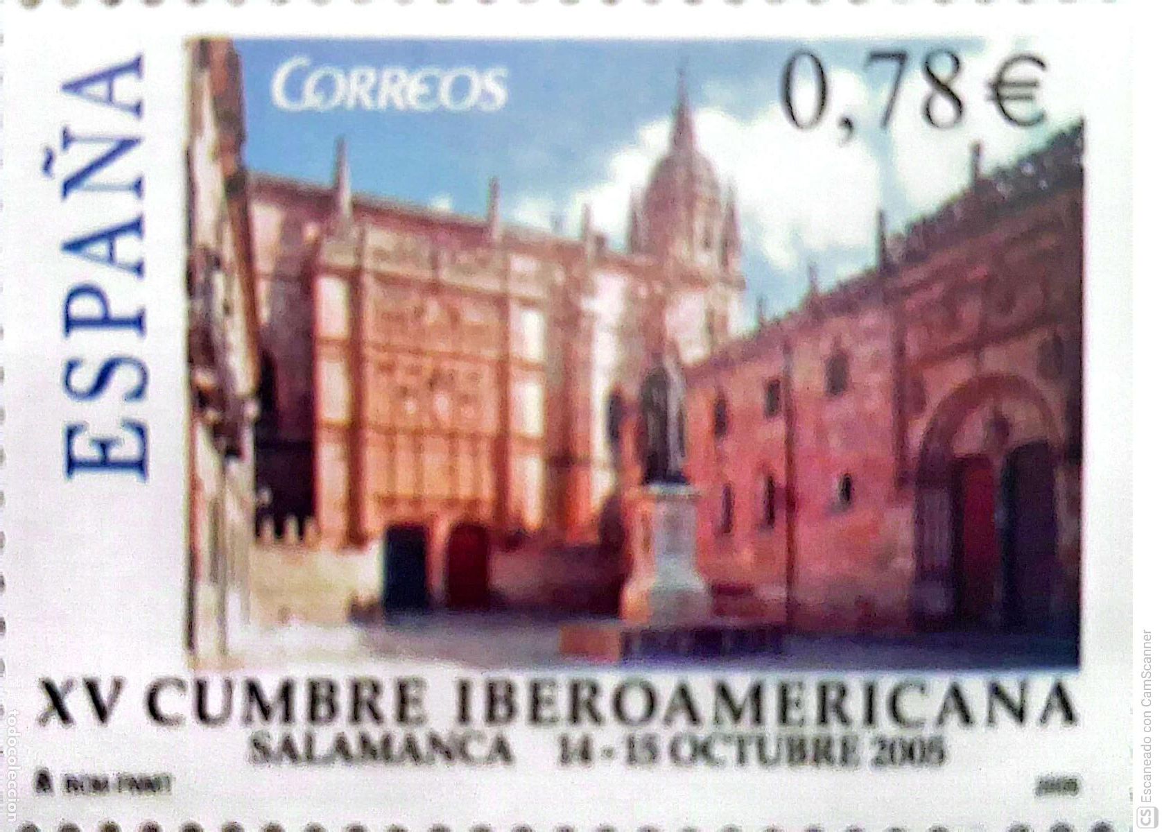 Sellos: Espa&ntilde;a. 4188 Cumbre Iberoamericana.Salamanca. 2005. Oferta bajo facial