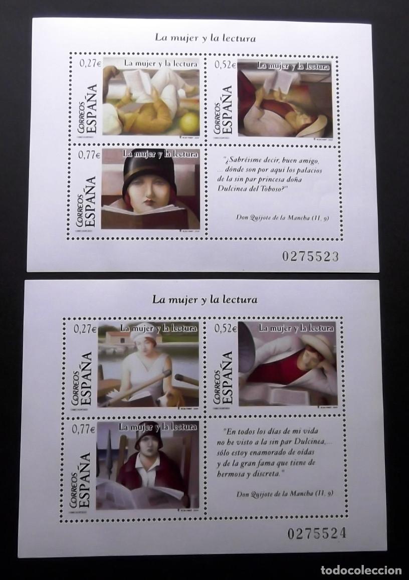 Sellos: 4060-61, SERIE NUEVA SIN CH. LA MUJER Y LA LECTURA.