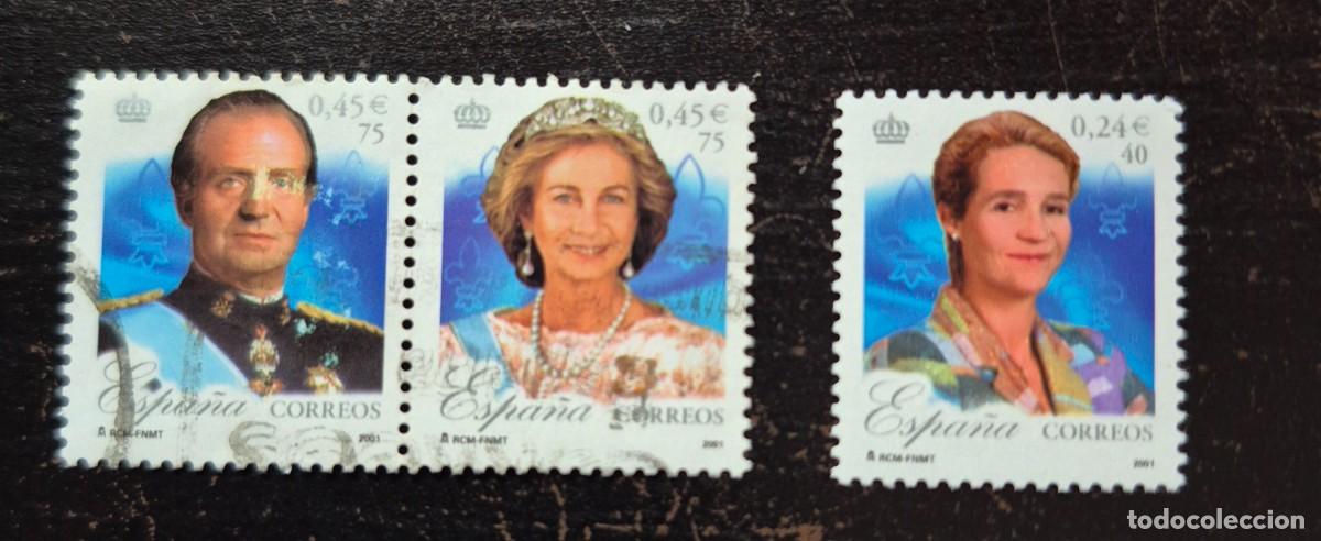 Sellos: A&ntilde;o 2001 - Edifil 3856 E F B - UsadoS - 25 Aniv del reinado Juan Carlos I - Se env&iacute;a el de la imagen