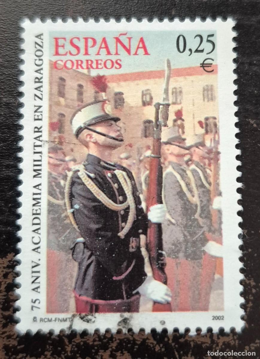 Sellos: A&ntilde;o 2002 - Edifil 3886 - Usado - 75 Aniv. Academia militar de Zaragoza - Se env&iacute;a el de la imagen