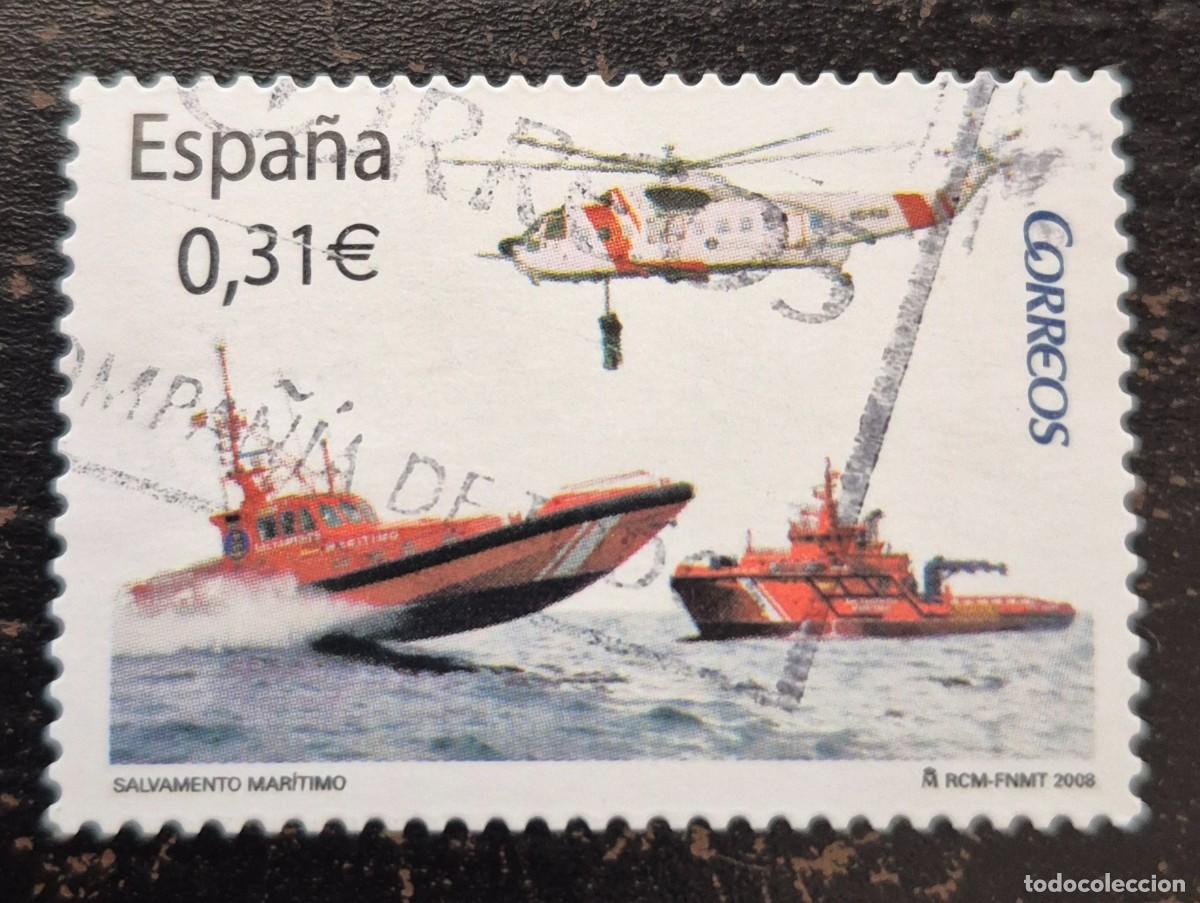 Sellos: A&ntilde;o 2008 - Edifil 4399 - Usado - Salvamento mar&iacute;timo - Se env&iacute;a el de la imagen