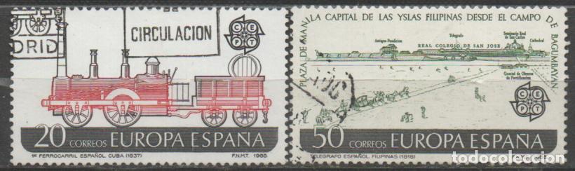 Briefmarken: EDIFIL 2949/50. EUROPA 1988, MEDIOS DE TRANSPORTE YCOMUNICACIONES, USADO SERIE COMPLETA