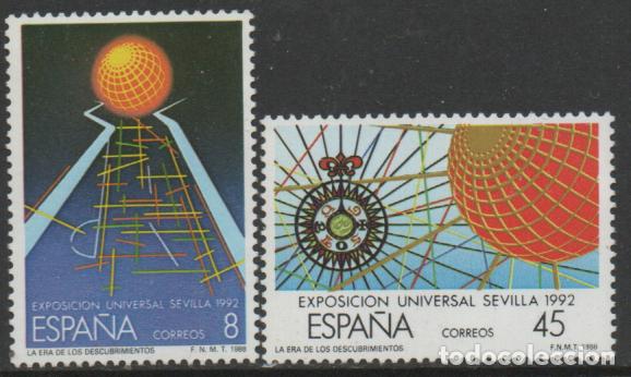 Sellos: EDIFIL N&ordm; 2939/40, EXPOSICI&Oacute;N UNIVERSAL DE SEVILLA, EXPO 92 , NUEVO ***, SERIE COMPLETA